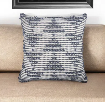 Hivvago 20" Navy And White Geometric Throw Pillow In Multi