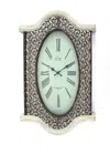 Hivvago 20" Novelty White Glass Analog Wall Clock In Multi
