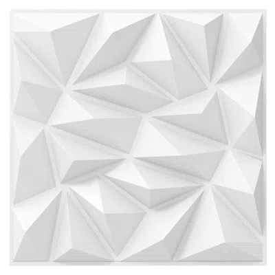 Hivvago 20-pack 3d Wall Panels With Decorative Diamond Patterns