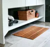 Hivvago 20" Premium Teak Shower Bath Mat In Brown