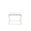 Hivvago 20" Silver And White Square End Table In White