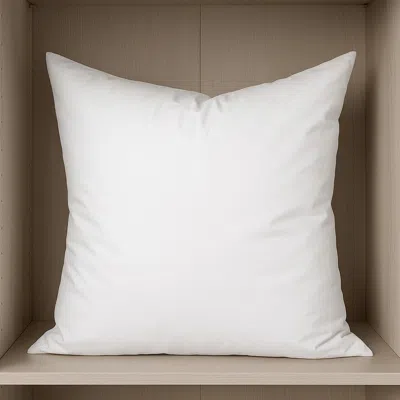 Hivvago 20" White Cotton Down Blend Throw Pillow Insert