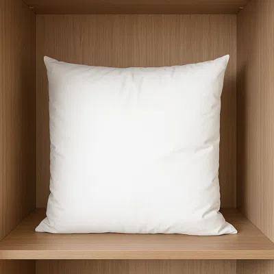 Hivvago 20" White Cotton Throw Pillow Insert