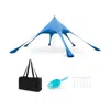Hivvago 20 X 20 Feet Beach Canopy Tent With Upf50+ Sun Protection And Shovel-green