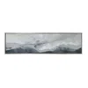 Hivvago 20 X 71 Framed Handpainted Wall Art, Landscape Abstract Design, Soft Gray