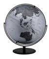 Hivvago 21" Black And Silver Modern Polyresin Globe In Black