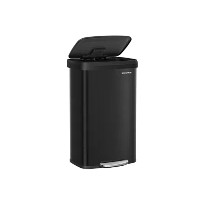 Hivvago 21 Gallon (80 L) Stainless Steel Garbage Can In Black