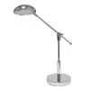 Hivvago 21" Silver Metal Table Lamp In Silver
