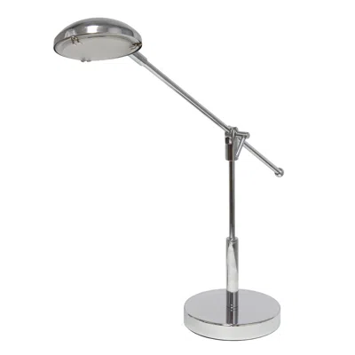 HIVVAGO 21" SILVER METAL TABLE LAMP