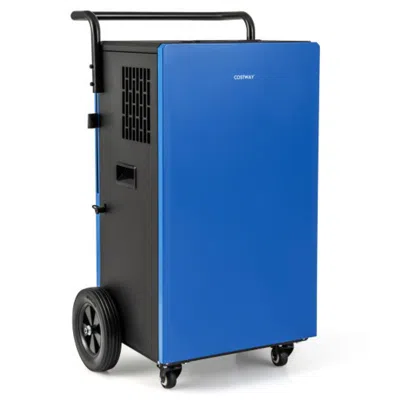 Hivvago 215 Pints 8000 Sq. Ft Commercial Dehumidifier For Home And Basement With 24h Timer-blue
