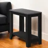 Hivvago 22" Black And Gray End Table With Shelf In Black