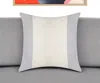 Hivvago 22" Blue Striped Cotton Throw Pillow In Blue