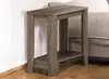 Hivvago 22" Deep Taupe End Table With Shelf In Gray