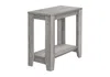 Hivvago 22" Gray Wood End Table With Shelf In Gray