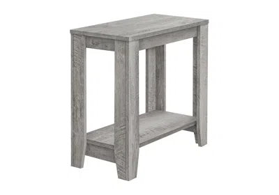 Hivvago 22" Gray Wood End Table With Shelf