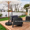 Hivvago 22 Inch Fillable Heavy-duty Round Patio Umbrella Base Stand