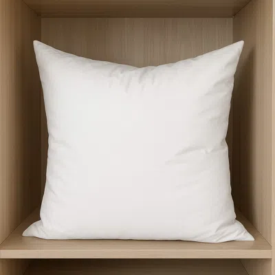 Hivvago 22" White Cotton Down Blend Throw Pillow Insert
