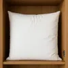Hivvago 22" White Cotton Throw Pillow Insert In White