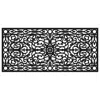Hivvago 22" X 48" Black Scrollwork Outdoor Rubber Door Mat In Black