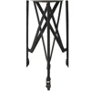 Hivvago 23" Black Industrial Rolling Round End Table In Black