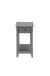 Hivvago 23" Gray Solid And Manufactured Wood End Table In Gray