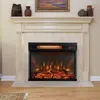 Hivvago 23-inch 3-sided Electric Fireplace Insert With Remote Control-black