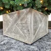 Hivvago 28" Natural Weathered Gray Plank Christmas Tree Collar In Gray