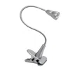 Hivvago 23" Silver Swing Arm Table Lamp In Gray