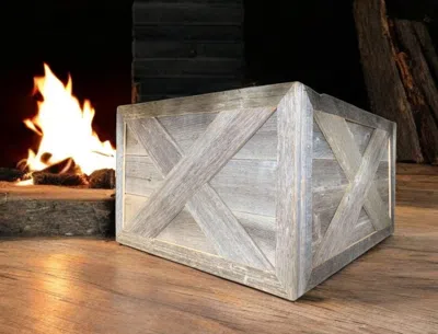 HIVVAGO 23" THICK WEATHERED GRAY CHRISTMAS TREE COLLAR