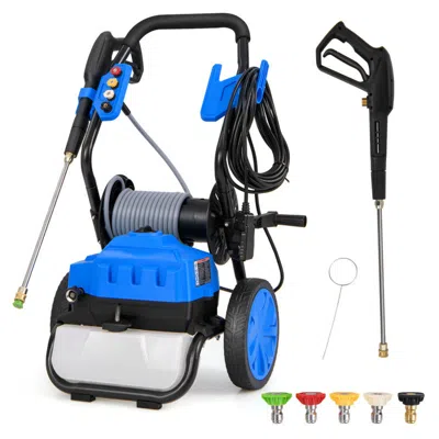 Hivvago 2300 Psi 1.8 Gpm Electric Pressure Washer With Wheels And 5 Quick Connect Nozzles