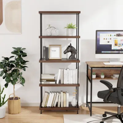 Hivvago 2/3/4/5-tier Multipurpose Display Rack With Metal Frame-5-tier