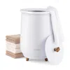 Hivvago 23l Large Luxury Bucket-style Towel Warmer With Fragrant Disc Holder-white