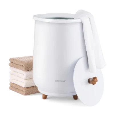 Hivvago 23l Large Luxury Bucket-style Towel Warmer With Fragrant Disc Holder-white
