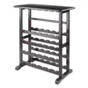 Hivvago 24-bottle Wine Rack Espresso