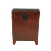 Hivvago 24" Brown Solid Wood And Manufactured Wood Square End Table In Brown