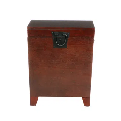Hivvago 24" Brown Solid Wood And Manufactured Wood Square End Table