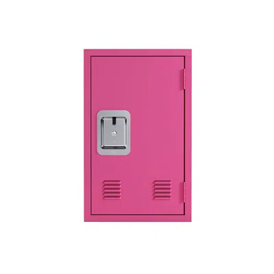 Hivvago 24-inch Metal Locker Storage Cabinet - Pink
