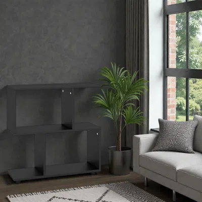 Hivvago 24 Inch Modern 3-layer Decorative Bookcase With Reinforced Foot Pads