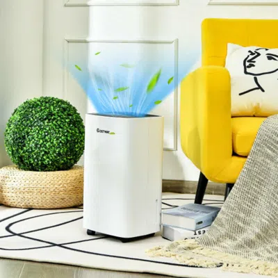 Hivvago 24 Pints 1500 Sq. Ft Portable Dehumidifier For Medium To Large Spaces In White