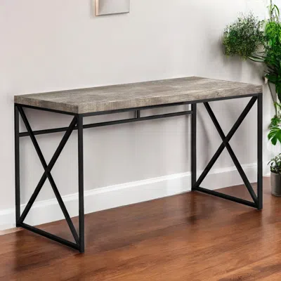 Hivvago 24" Taupe And Black Computer Desk