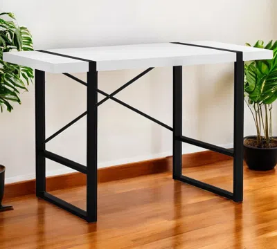 Hivvago 24" White And Black Computer Desk