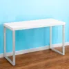 Hivvago 24" White And Silver Computer Desk In White