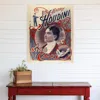 Hivvago 24" X 20" Houdini King Of Cards Vintage Magic Poster Wall Art In Neutral