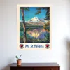 Hivvago 11" X 14" Mt. St. Helens C1920s Vintage Travel Poster Wall Art