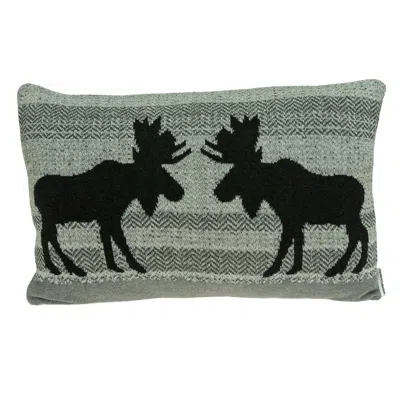 Hivvago 24" X 5" X 16" Lodge Gray Pillow Cover With Poly Insert