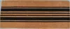 Hivvago 24" X 60" Brown And Black Coir Striped Outdoor Door Mat In Brown