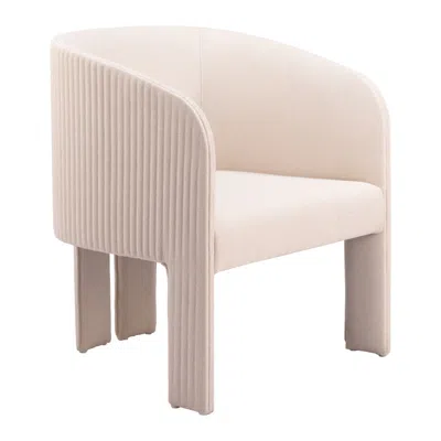 Hivvago 25" Beige Upholstered Arm Chair In Neutral