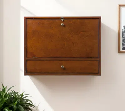 Hivvago 26" Brown Floating Desk