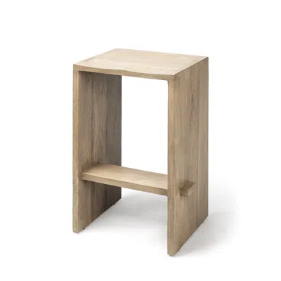 Hivvago 26" Brown Solid And Manufactured Wood Backless Counter Height Bar Chair In Neutral