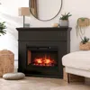 Hivvago 26 Inch Infrared Electric Fireplace Insert With Remote Control-black